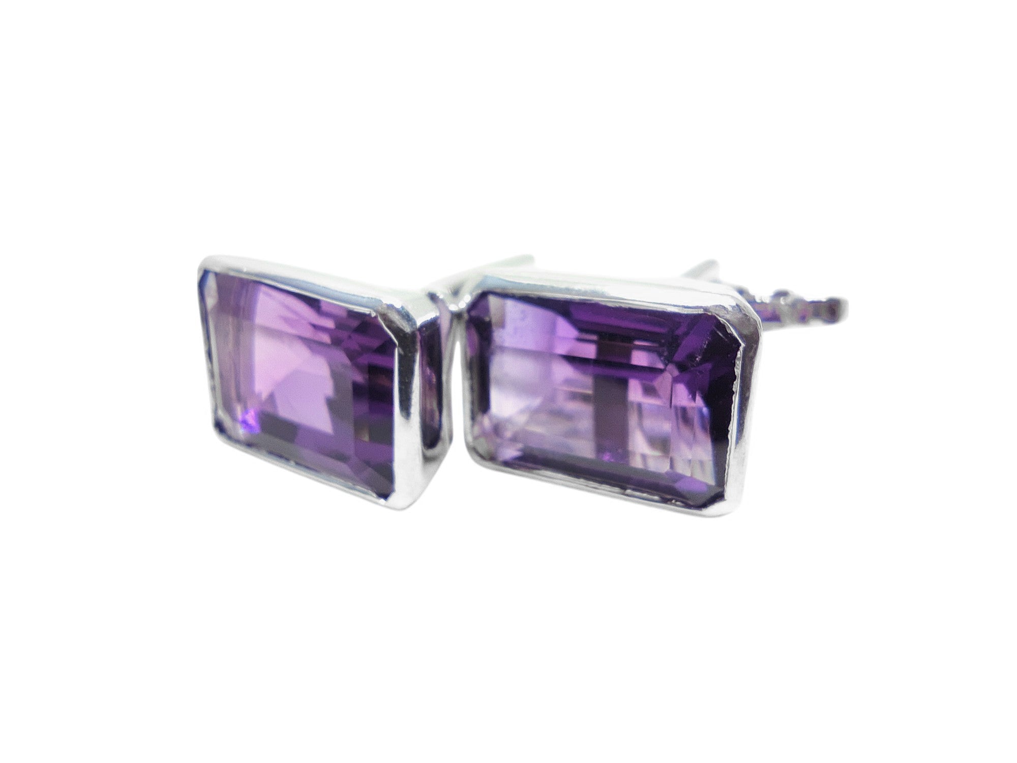 Large Amethyst Cufflinks Wedding Amethyst Groomsmen Cufflinks 925 Sterling Silver Amethyst Men Cufflinks Natural Amethyst Cufflinks