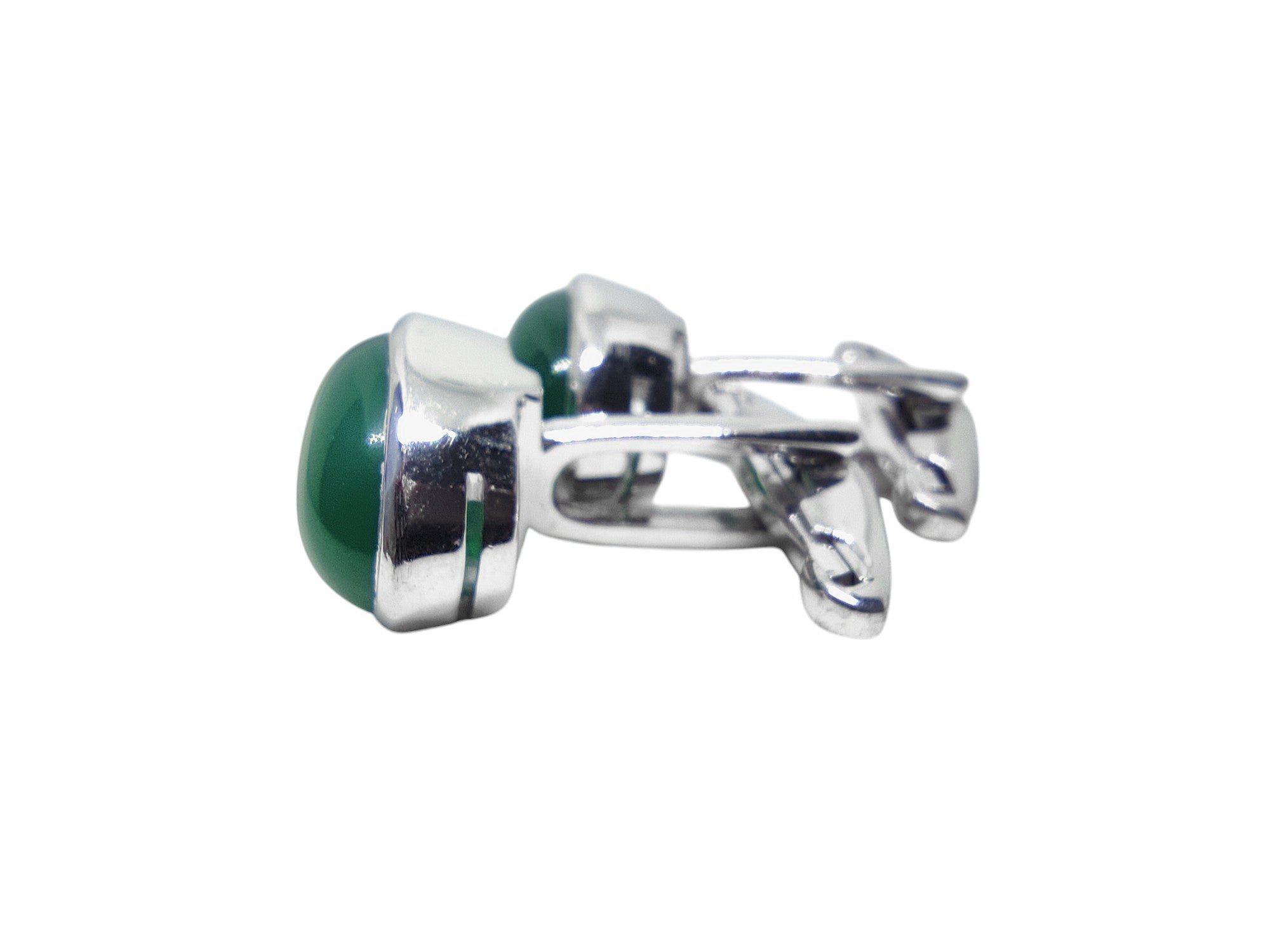 Big Green Onyx Cufflinks 925 Sterling Silver Green Onyx Cufflinks Mens Engagement Onyx Cufflinks For Men Green Stone Groomsmen Cufflinks