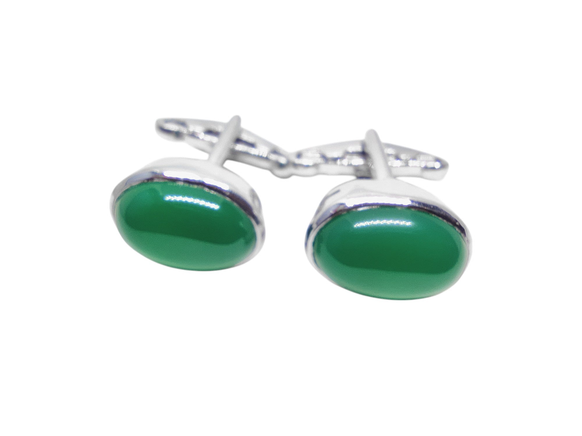 Big Green Onyx Cufflinks 925 Sterling Silver Green Onyx Cufflinks Mens Engagement Onyx Cufflinks For Men Green Stone Groomsmen Cufflinks