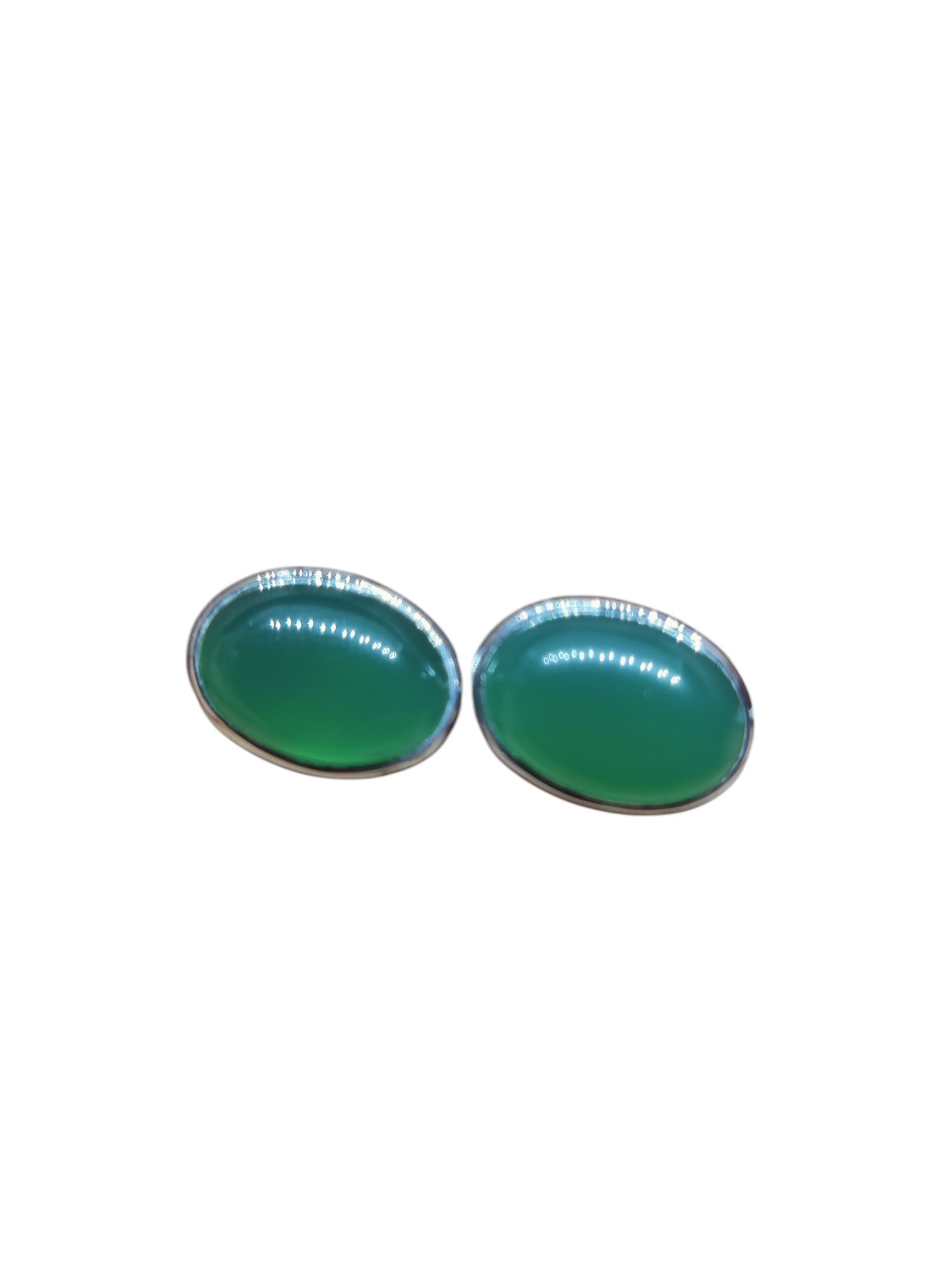 Big Green Onyx Cufflinks 925 Sterling Silver Green Onyx Cufflinks Mens Engagement Onyx Cufflinks For Men Green Stone Groomsmen Cufflinks