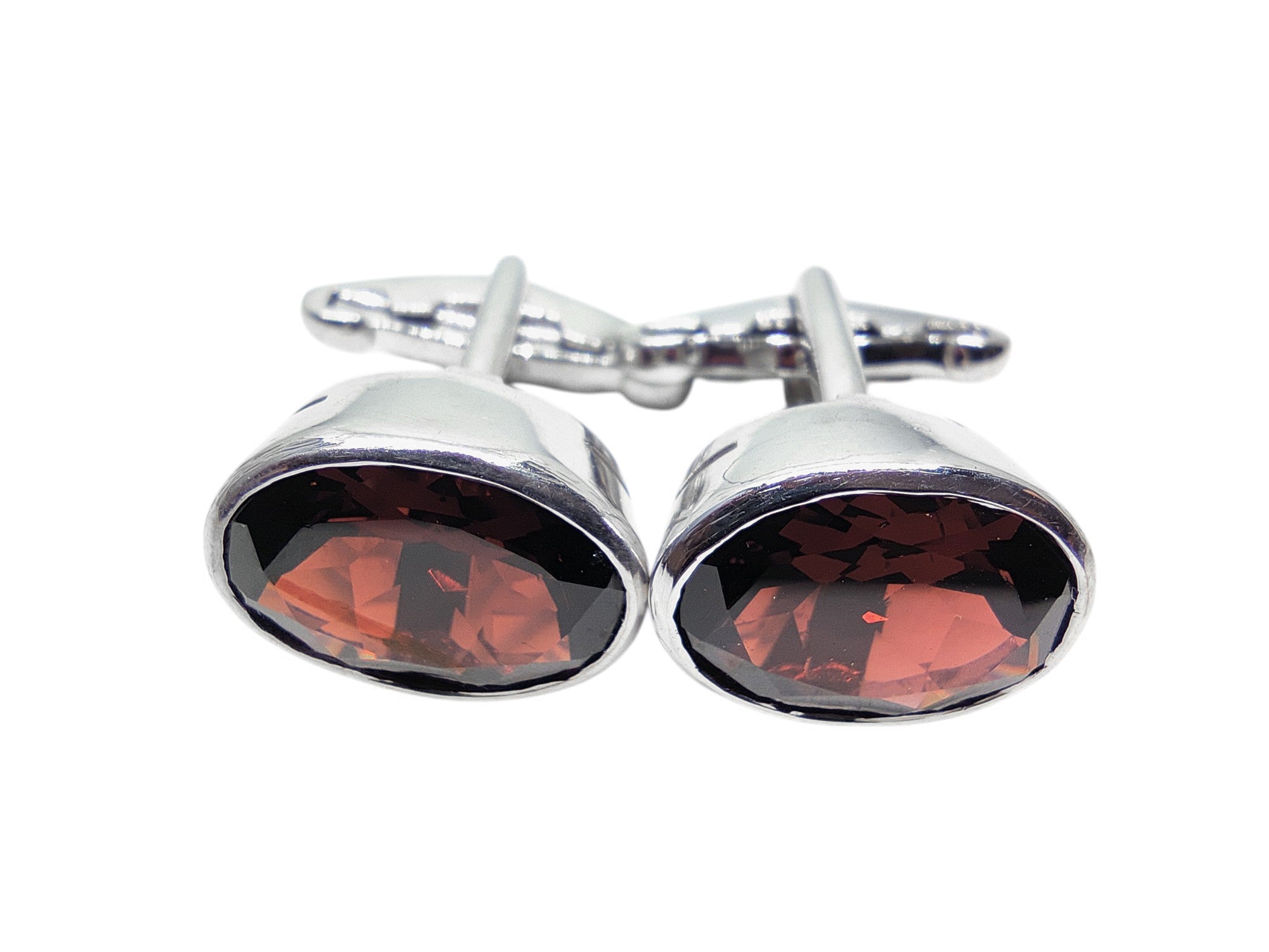 Big Garnet Cufflinks 925 Silver Garnet Cufflinks 10x14 mm Oval Garnet Wedding Cufflinks Groomsmen Cufflinks January Cufflinks For Men