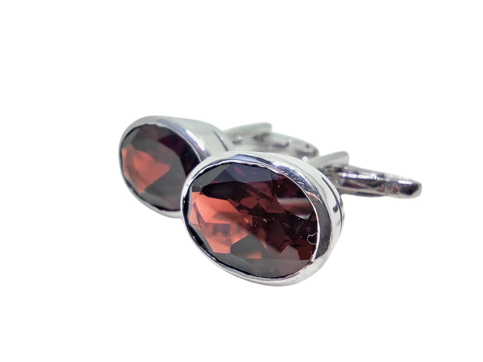 Big Garnet Cufflinks 925 Silver Garnet Cufflinks 10x14 mm Oval Garnet Wedding Cufflinks Groomsmen Cufflinks January Cufflinks For Men