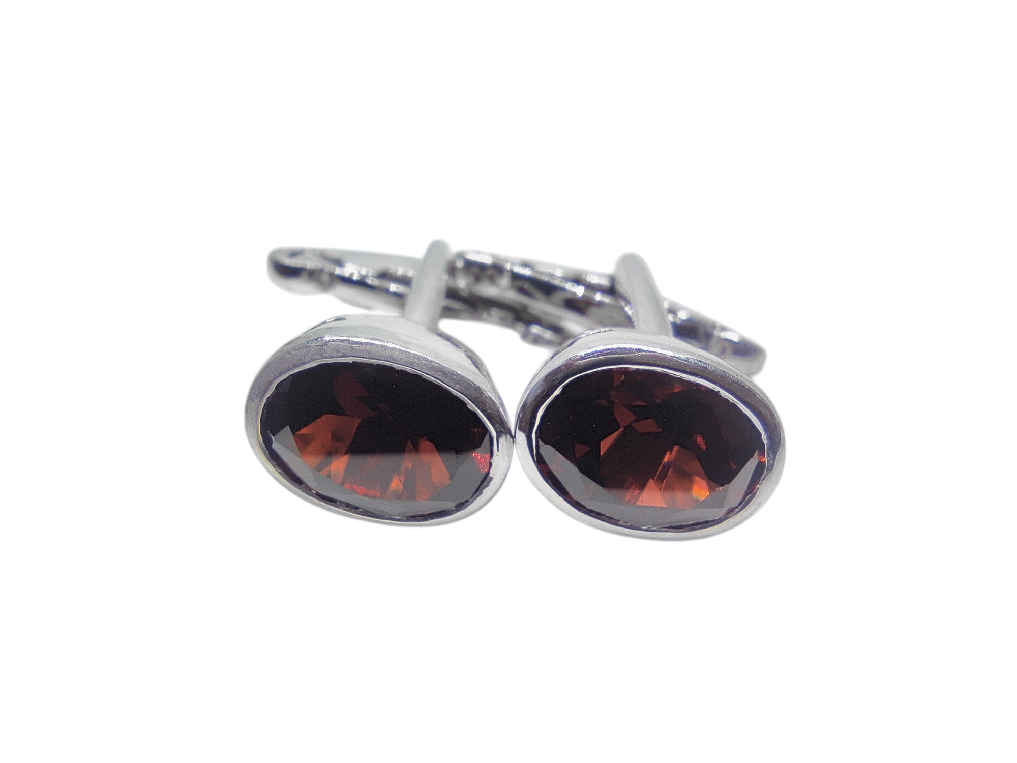 Big Garnet Cufflinks 925 Silver Garnet Cufflinks 10x14 mm Oval Garnet Wedding Cufflinks Groomsmen Cufflinks January Cufflinks For Men