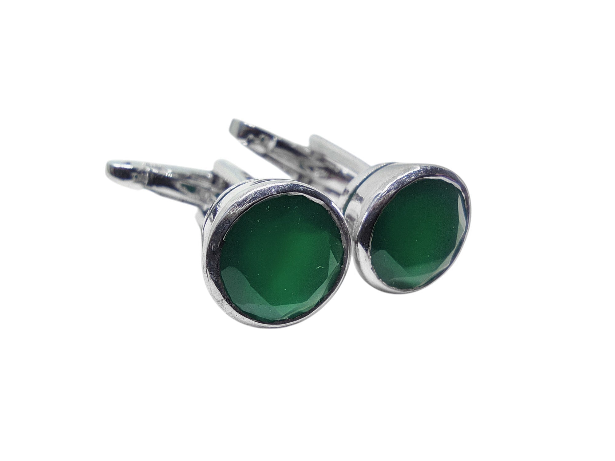 925 Silver Green Onyx Cufflinks Green Onyx Cufflinks Engagement Onyx Cufflinks For Men Green Stone Groomsmen Cufflinks Wedding Cufflinks