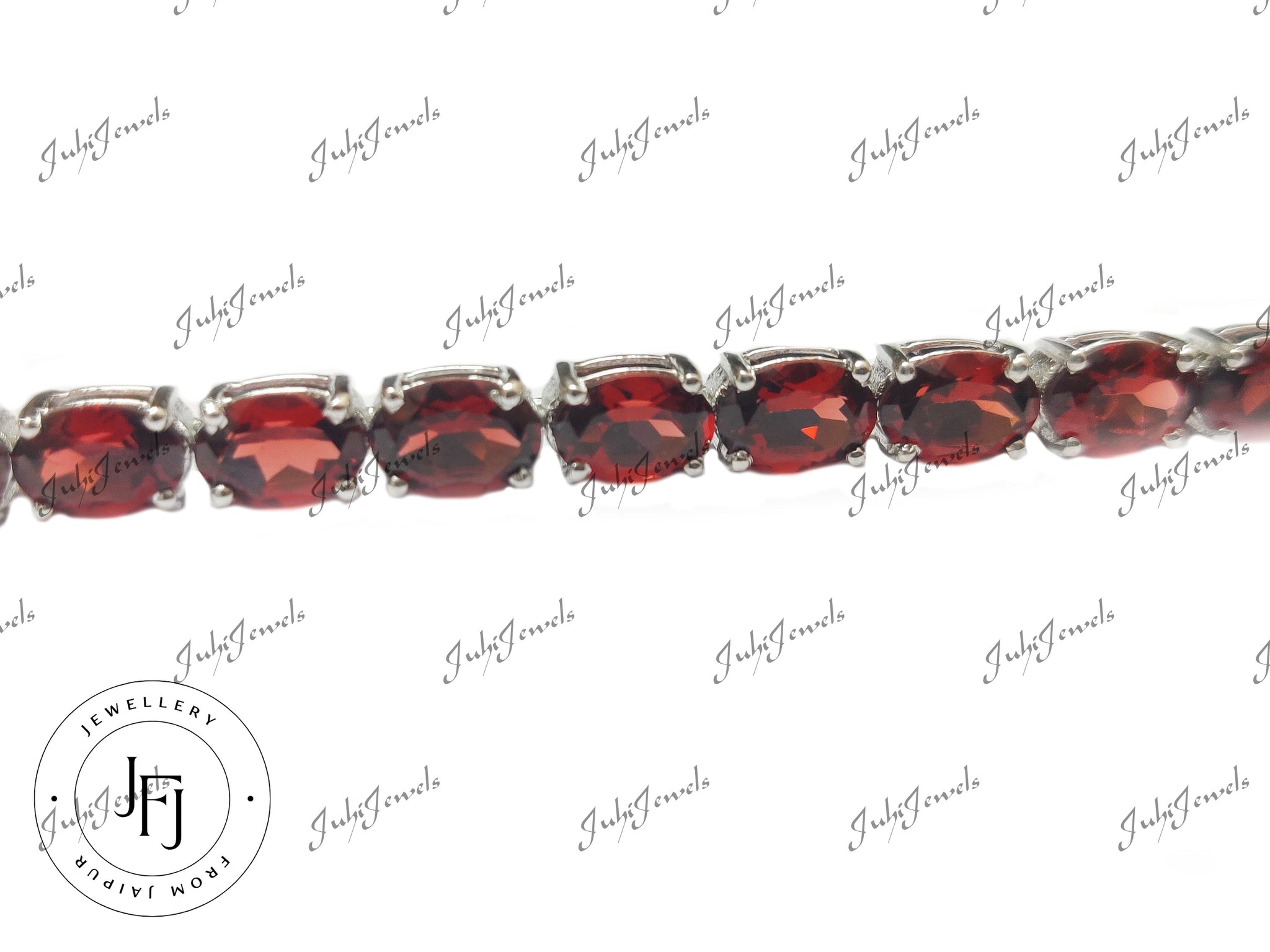 Beautiful Silver Garnet Bracelet Red Garnet Bracelet Gemstone Bracelet Birthstone Bracelet 925 Sterling Silver Garnet Bracelet For Men