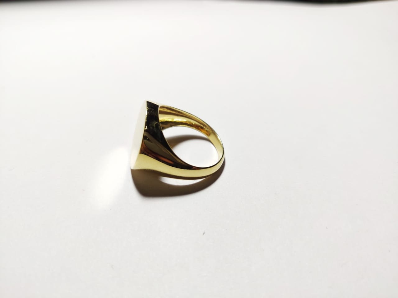 18K Gold Signet Ring 18 x18 mm Head Solid Gold Ring Signet Ring Gold 18k Signet Ring 18k Pinky Ring Men 18K Gold Signet Ring Men