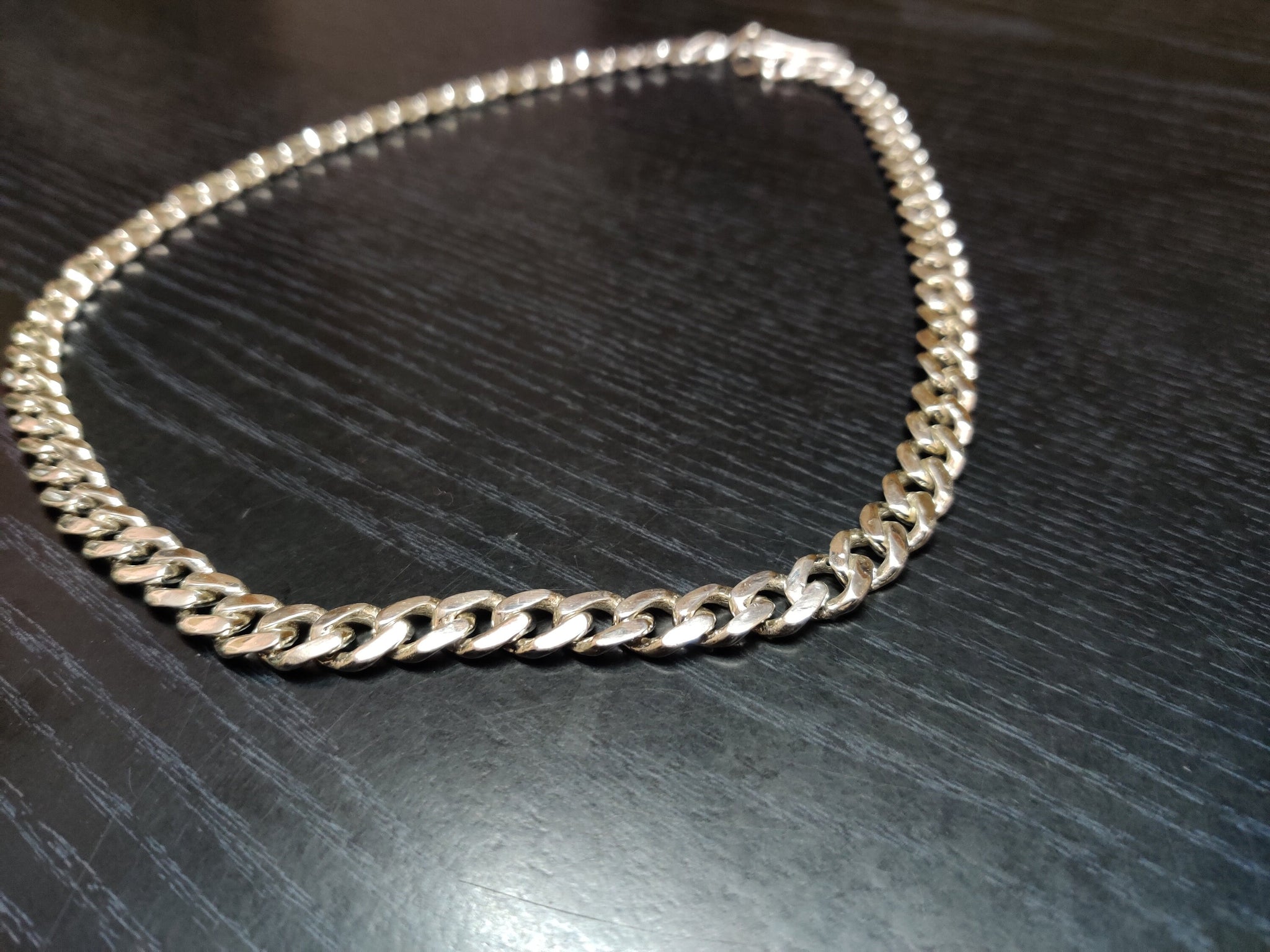 Silver Cuban Chain Handmade Sterling Silver Cuban Chain Sterling Cuban Link Chain Heavy Silver Cuban Necklace Cuban Chain Men 22 inch & more